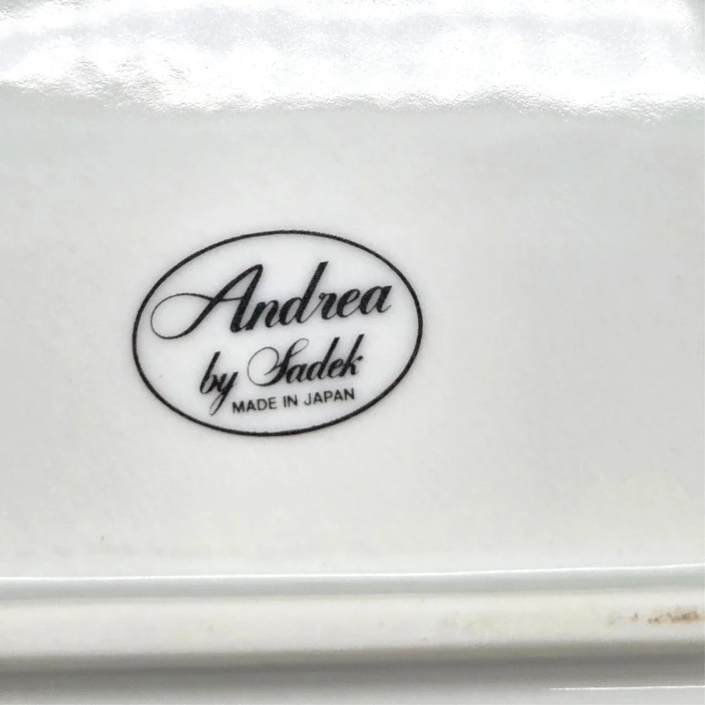Andrea by Sadek Fine Porcelain Cheese Board & Knife Set in Box Royal Violets